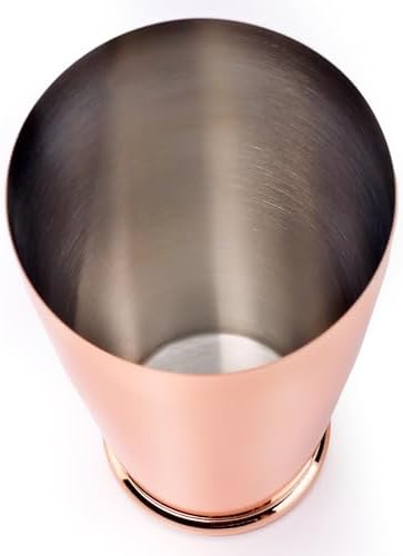 Barfly Cocktail Shaker with Weighted Bottom, Deluxe 28 oz, Copper