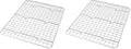 USA Pan Quarter Sheet Oven Safe Nonstick Baking and Cooling Rack (Pack of 2)