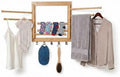 Honey-Can-Do Bamboo Wall-Mount Swivel-Arm Drying Rack, 80 lb, Natural