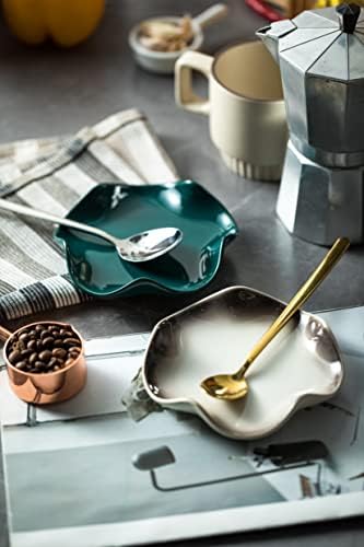 Miamolo Spoon Rest for Stove Top Cute Coffee Spoon Holder with Ruffled Edge