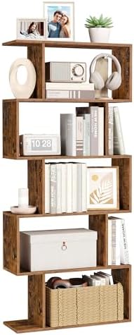 VASAGLE 5-Tier Bookcase, Open Storage, 27.6 x 9.4 x 62.6 Inches