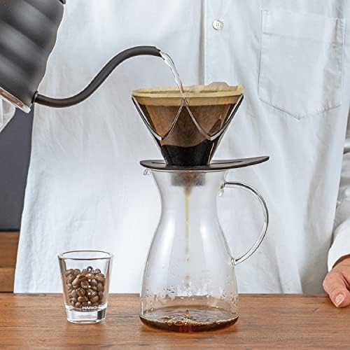 Hario V60 "Mugen" Ceramic Coffee Dripper, Size 02, White