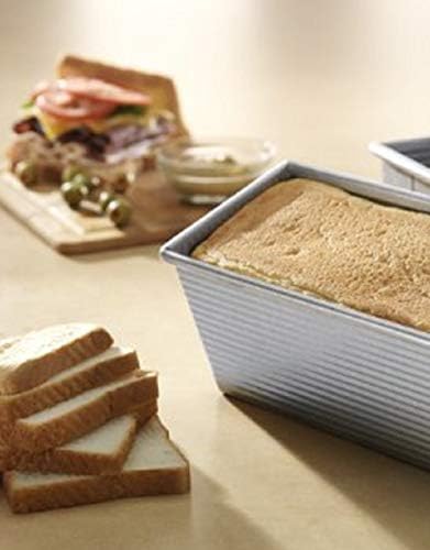 USA Pan Bakeware Pullman Loaf Pan, Small