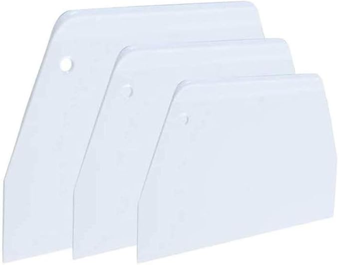 Luckycivia 3-Piece Trapezoidal Plastic Scraper by Unknown