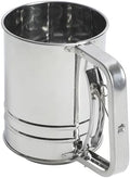 Oster Helmsdale 2 Cup Stainless Steel Flour Sifter for Baking for Crank Sifter