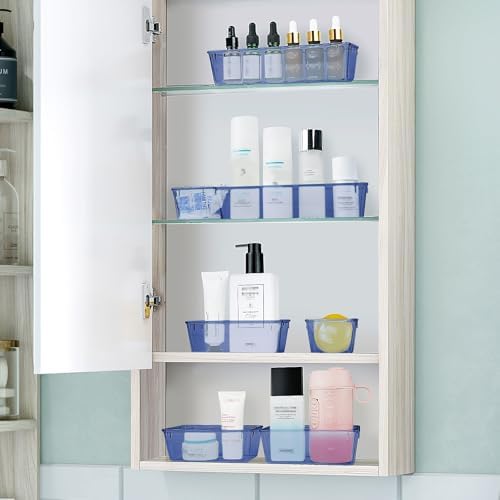 25 PCS Plastic Drawer Organizer Set, Makeup Organizers and Storage Bins