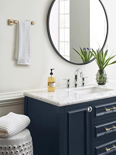Amerock Glacio 8" Clear/Champagne Bronze Towel Bar
