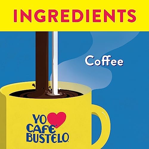 Café Bustelo Espresso Dark Roast Ground Coffee Brick,10 Ounce,(Pack of 24)