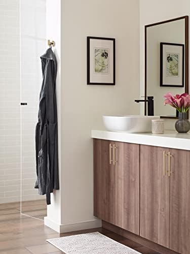 Amerock Arrondi Single Prong Champagne Bronze Wall-Mounted Hook