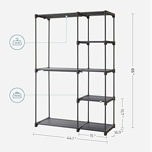 SONGMICS Portable Closet, Freestanding Closet Organizer, Clothes Rack