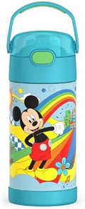 THERMOS FUNTAINER Water Bottle with Straw, 12oz, Mickey Mouse