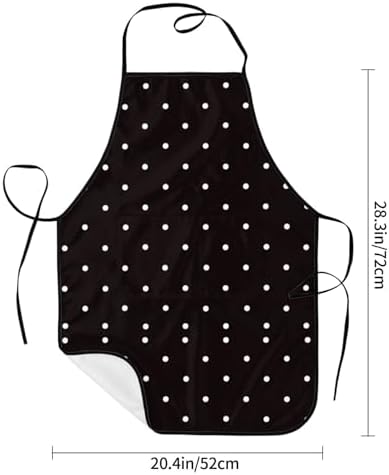 Sigouyinei Waterproof Kitchen Apron For Women Men Soft Bib Work With Pocket