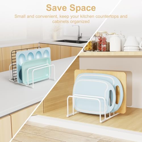 Fikoksol Cutting Board Organizer Storage, Baking Sheet Rack under Cabinet