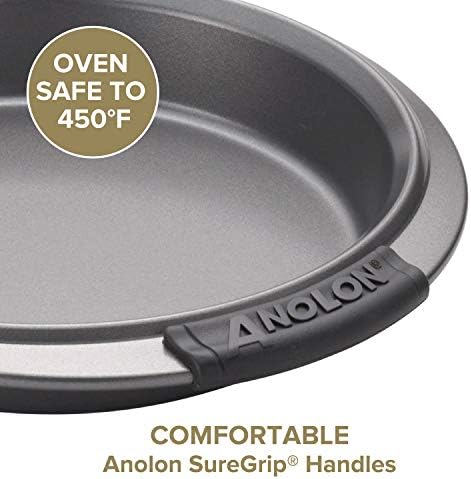 Anolon Advanced Nonstick Bakeware Cooling Grid / Baking Rack - 10 Inch x 16 Inch, Gray (Pack of 6)
