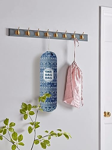 Rustic Grocery Bag Holder & Organizer - Wall Mount Plastic Bag Storage Dispenser - Kitchen Gift for Women, Family & Friends (B-8)