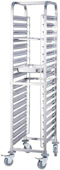 Winco 1 1/2" Steam Table/Food Pan Stainless Steel Rack, 36-Tier, Stainless