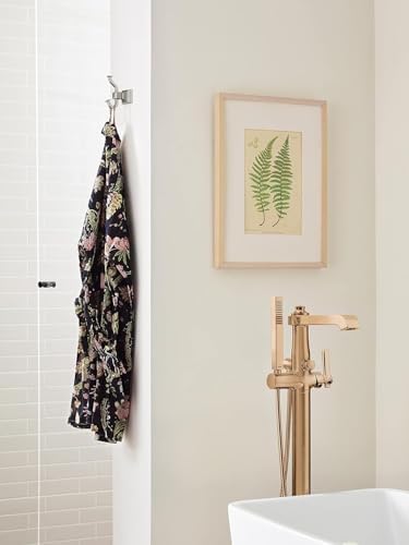 Amerock Mulholland Double Prong Brushed Nickel Wall-Mounted Hook
