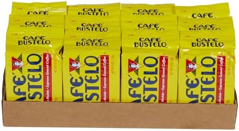 Café Bustelo Ground Coffee, Dark Roast, 6-Ounce Brick (Pack of 12)