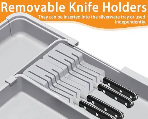 Utensil Organizer for Kitchen Drawer Expandable Silverware Drawer Organizer