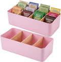 2 Pack Seasoning Packet Organizer Spice Storage Organizer, Pink