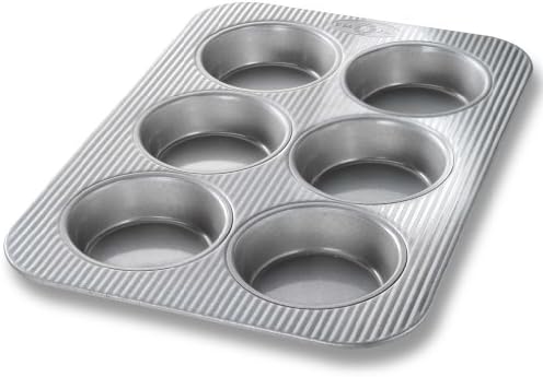 USA Pan Bakeware Nonstick Mini Round Cake Pans, Aluminized Steel