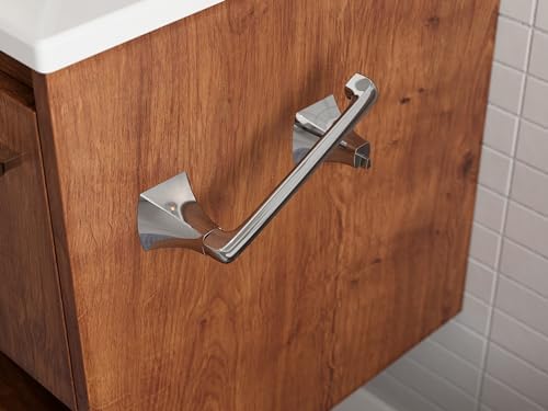 Pfister Bruxie Toilet Paper Holder, Bathroom Tissue Roll Holder, Wall-Mounted, Screw-in, Polished Chrome Finish, BPHBIE0C