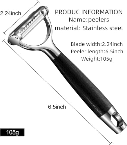 2-in-1 Julienne Peeler Vegetable Peeler for Kitchen