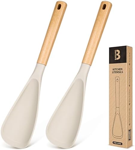 Badiano Silicone Cooking Spoon for Nonstick Cookwares, Multi-function,13.4"