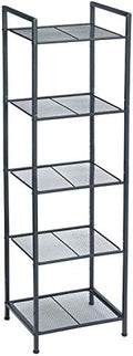 SONGMICS 5-Tier Storage Rack, Bathroom Shelf, Extendable Plant Stand