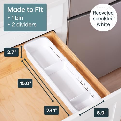 YouCopia DrawerFit Sliding Drawer Sorter, Adjustable Drawer Organizer, Sorter (Pack of 6)