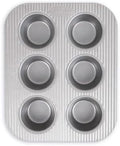 USA Pan Nonstick Toaster Oven 6 Cup Muffin Pan, Aluminized Steel