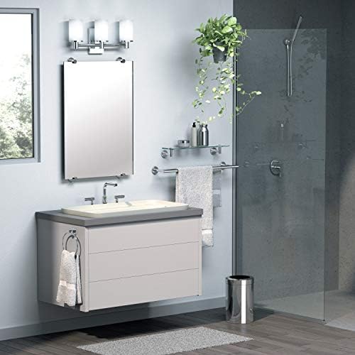 Gatco 4240A Latitude II 30-Inch Towel Bar, Wall Mounted Bathroom Towel Holder, Chrome, 32.63" Total Length