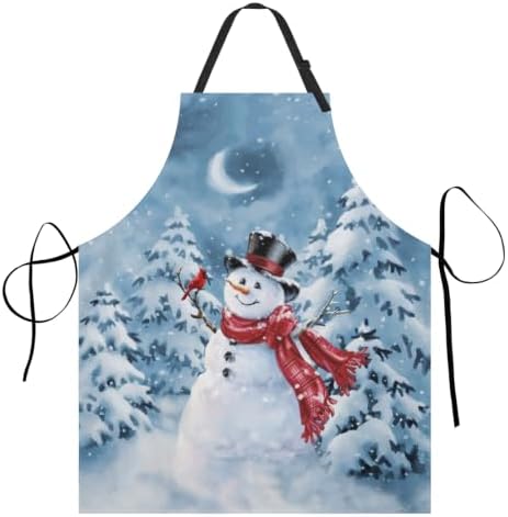 Giwawa Apron Unisex Resistant 33 x 28 inches with 2 Pockets Cooking Kitchen Aprons Suitable for BBQ Grill Drawing Haircut