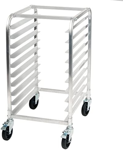 Winco 400 lb 3" Aluminum Sheet Pan Rack, 10 Tier, KD