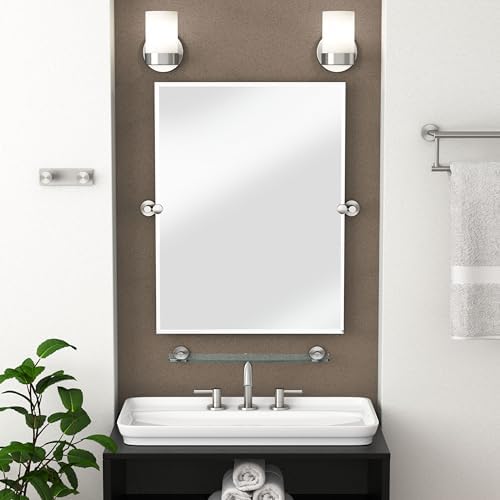 Gatco 4642 Glam Towel Ring, Satin Nickel / Wall Mounted 6.5" Towel Ring for Bathroom