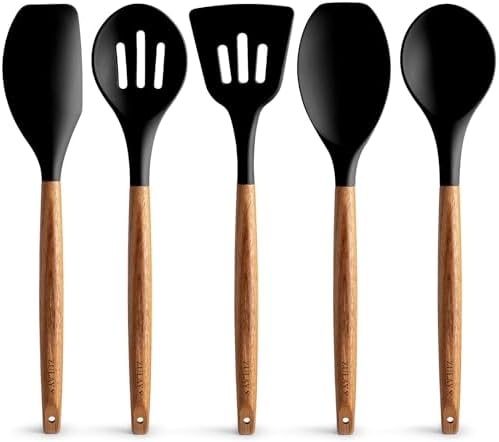 Zulay Kitchen 5 Piece Silicone Utensil Set