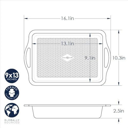 Nordic Ware Treat Rectangular Cake Pan, 9x13