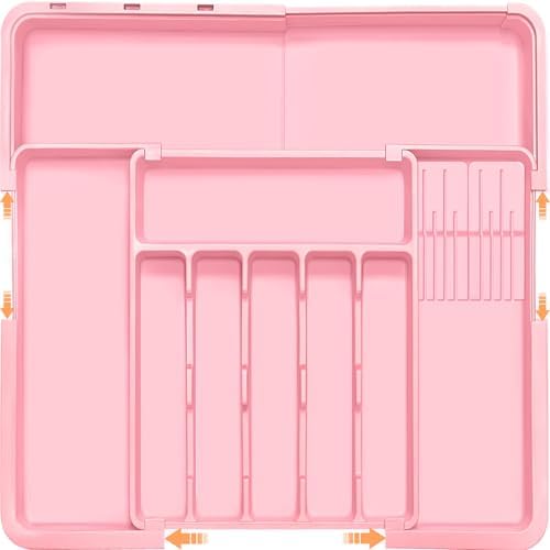 Homecor Silverware Organizer - Expandable Large Kitchen Drawer Organizer