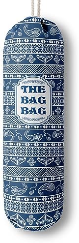 Rustic Grocery Bag Holder & Organizer - Wall Mount Plastic Bag Storage Dispenser - Kitchen Gift for Women, Family & Friends (B-8)