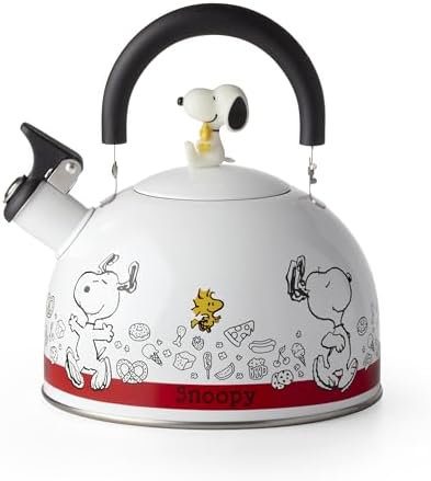 Lenox Chef Snoopy Enamelware Tea Kettle, 84.5oz
