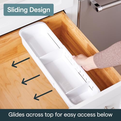YouCopia DrawerFit Sliding Drawer Sorter, Adjustable Drawer Organizer