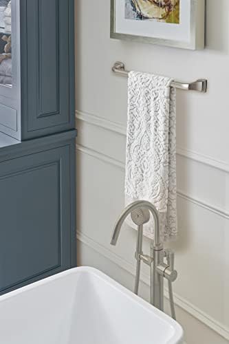 Amerock BH36033G10 | Brushed Nickel Towel Bar | 18 inch (457 mm) Center-to-Center Towel Rack | Revitalize | Bathroom Towel Holder | Bathroom Hardware | Bath Accessories