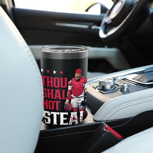 Thou Shall Not Steal Yadier Molina St Louis MLBPA Stainless Steel Insulated Tumbler