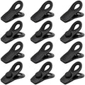 TACGEA Chip Clips, Magnetic Bag Clips with Air Tight Seal for Food Storage, 12 Pack, Black
