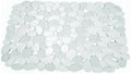 iDesign Pebblz Large Plastic Sink Grid, Non-Skid Dish Protector Mat for Kitchen, Bathroom, Basement, Garage, 11.75" x 15.75" - Clear