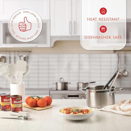 Kitchen Utensils Set 35 PCS Cooking Utensils Set, Nonstick and Heat Resistant Nylon Stainless Steel Silicone Spatula Set - Kitchen Gadgets Home Essentials Kitchen Accessories, Apartment Must Haves