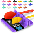 Zulay Kitchen Silicone Utensil Rest with Drip Pad for Multiple Utensils - BPA-Free, Heat-Resistant Spoon Rest & Spoon Holder for Stove Top - Kitchen Utensil Holder for Ladles & Tongs - Mystic Violet