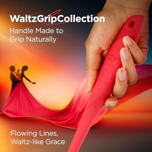 Kitchen Mama WaltzGrip Platinum Silicone Basting Pastry Brush, Red