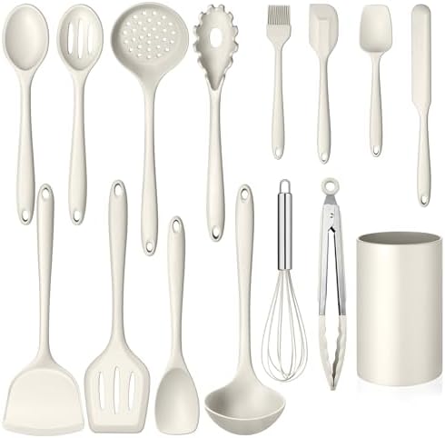 Homikit Kitchen Utensils Set, 15pcs Silicone Cooking Utensil with Holder