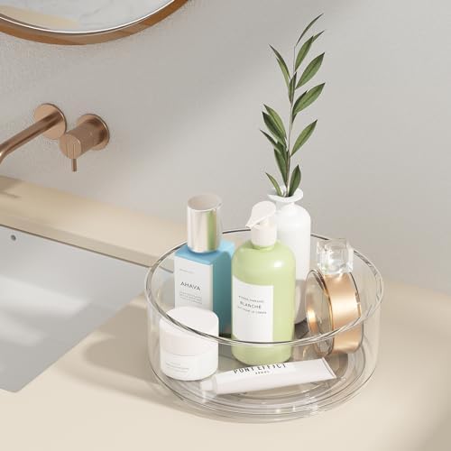 Lazy Susan Organizer, 2pcs 360 Degree Rotating Turntable Organizer